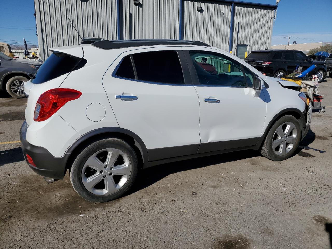 2016 Buick Encore VIN KL4CJASB2GB656031 Copart auction photo, front end / side damage thumbnail 3