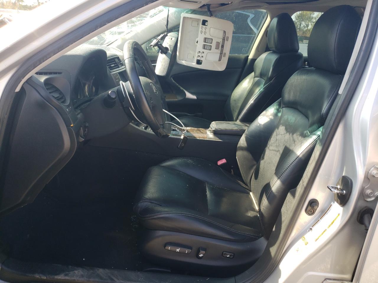 2010 Lexus IS VIN JTHBF5C24A5107525 Copart auction photo, top/roof damage thumbnail 7