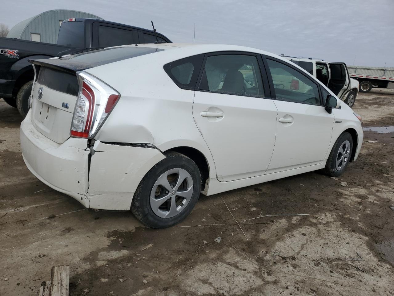2013 Toyota Prius VIN JTDKN3DU1D0356004 Copart auction photo, side / rear end damage thumbnail 3