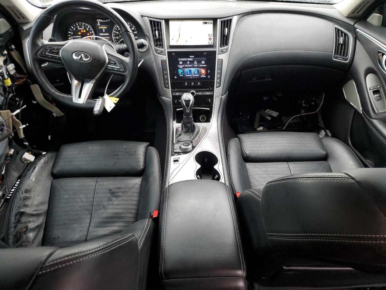 2020 Infiniti Q50 VIN JN1EV7AP6LM204328 Copart auction photo, front end / top/roof damage thumbnail 8