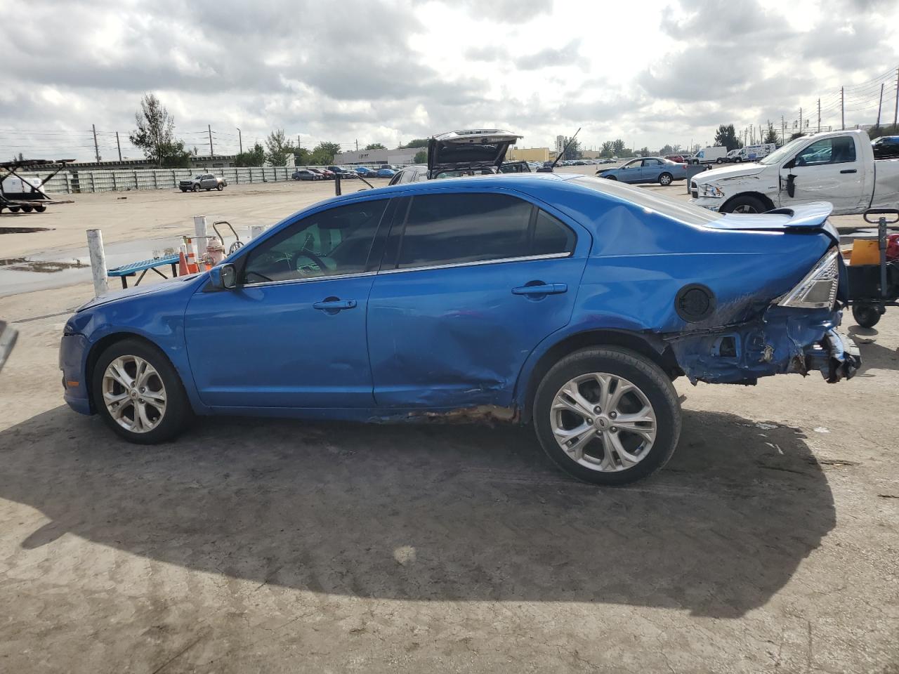 2012 Ford Fusion VIN 3FAHP0HAXCR338575 Copart auction photo, rear end / side damage thumbnail 2