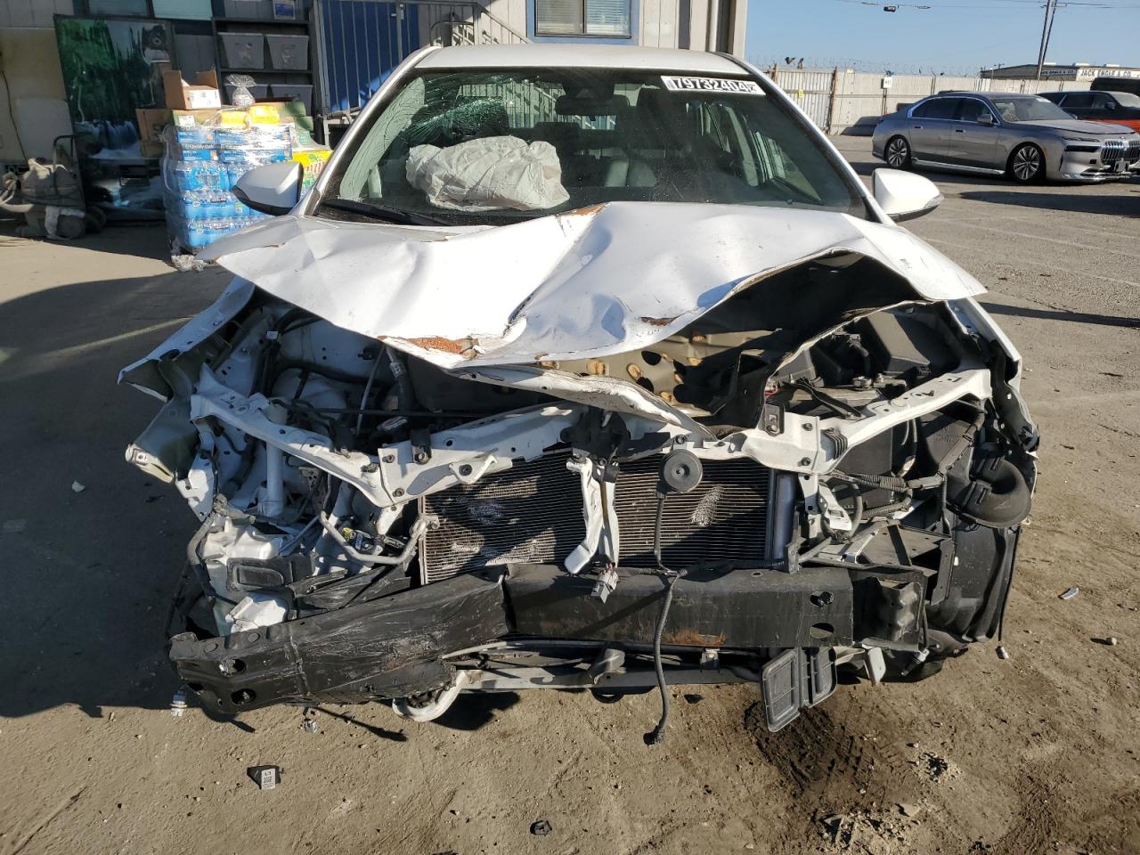2017 Toyota Corolla VIN 5YFBURHE4HP683565 Copart auction photo, front end / rear end damage thumbnail 5