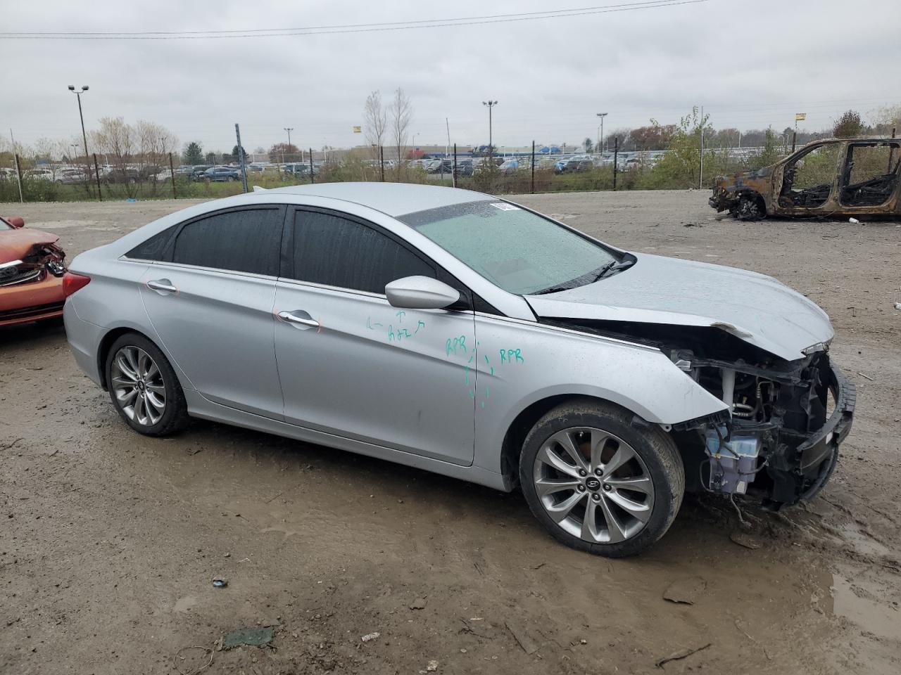 2012 Hyundai Sonata VIN 5NPEC4AC9CH313293 Copart auction photo, front end / minor dent/scratches damage thumbnail 4
