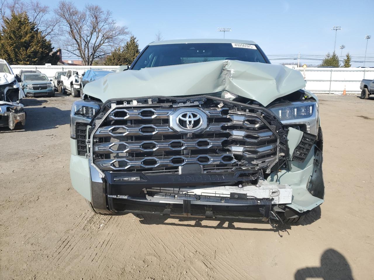2025 Toyota Tundra VIN 5TFNA5DB9SX250892 Copart auction photo, front end / minor dent/scratches damage thumbnail 5