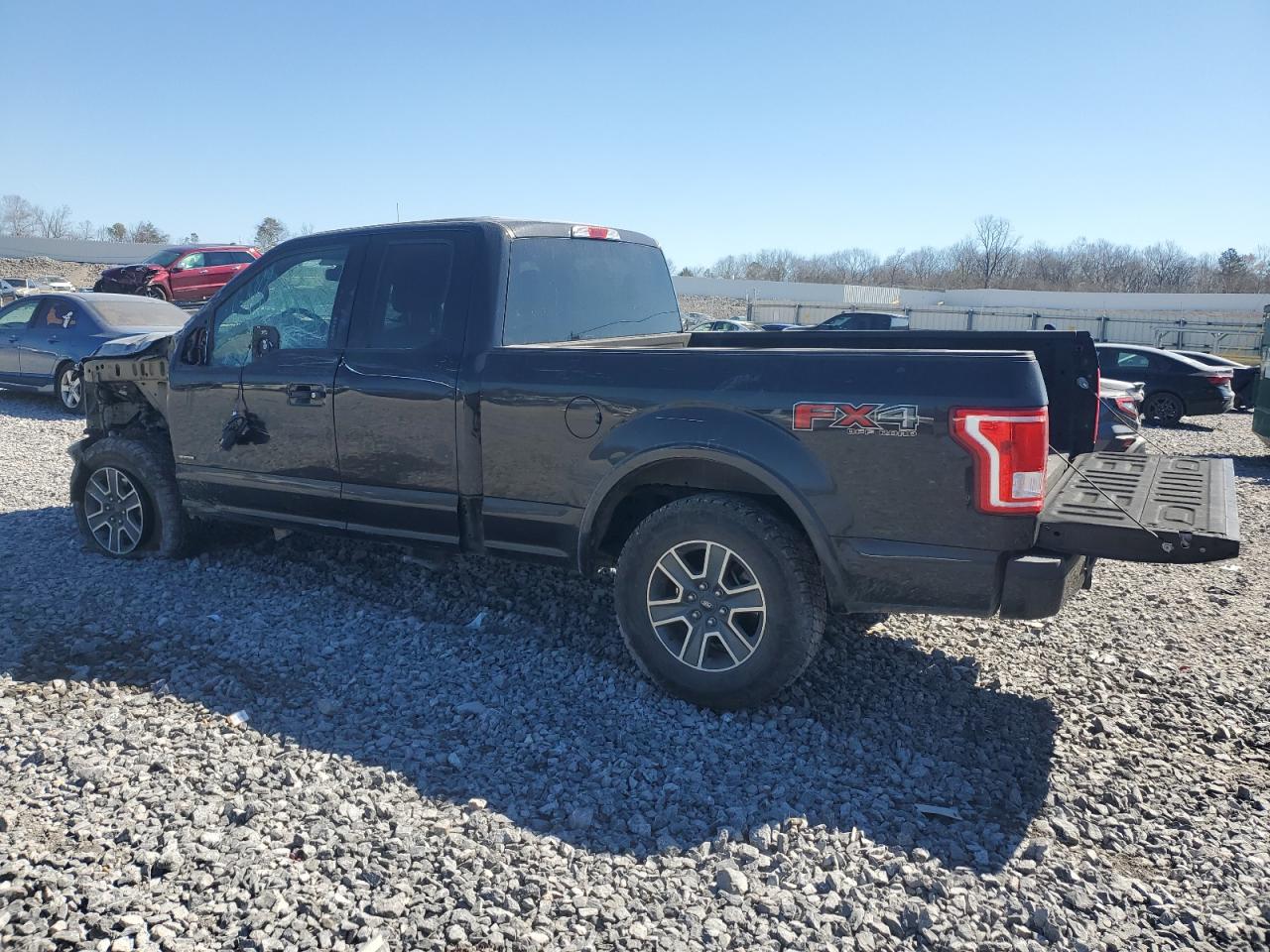 2015 Ford F-150 VIN 1FTFX1EG0FFC58106 Copart auction photo, side / front end damage thumbnail 2