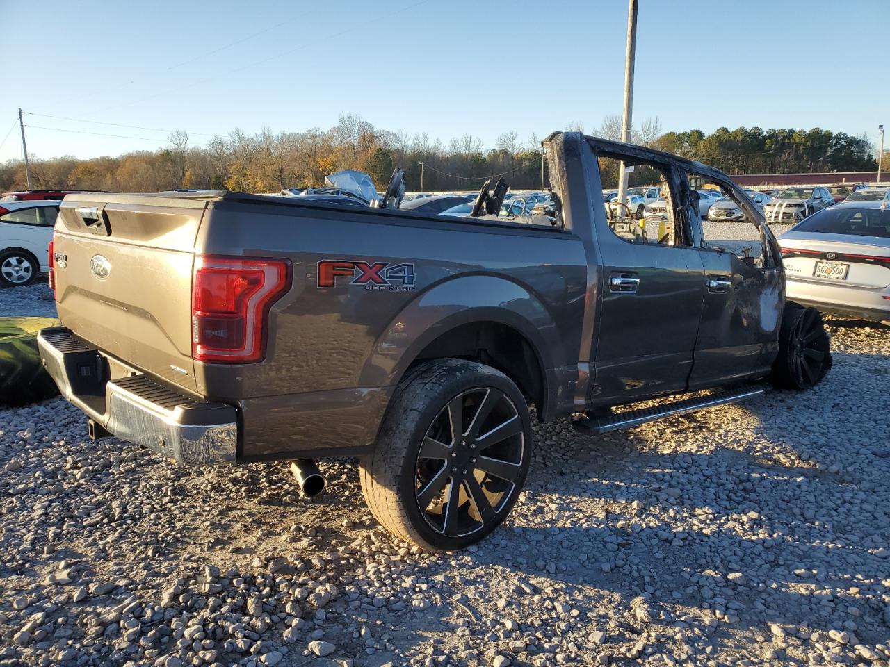 2016 Ford F-150 VIN 1FTEW1EF0GFC54340 Copart auction photo, burn - engine damage thumbnail 3