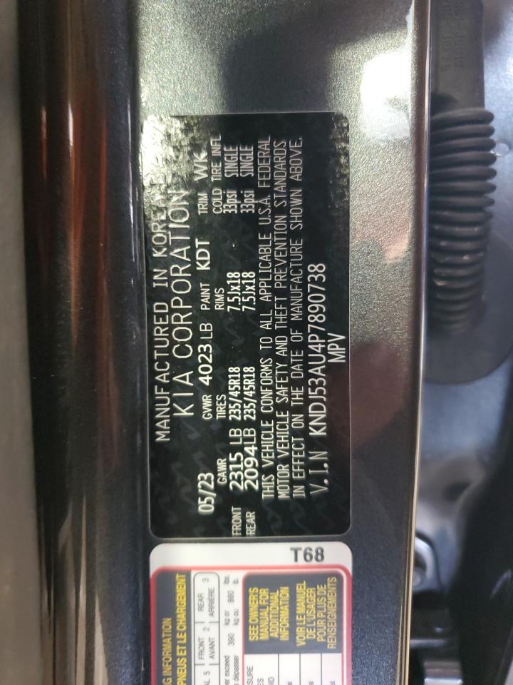 2023 KIA Soul VIN KNDJ53AU4P7890738 Copart auction photo, front end damage thumbnail 12