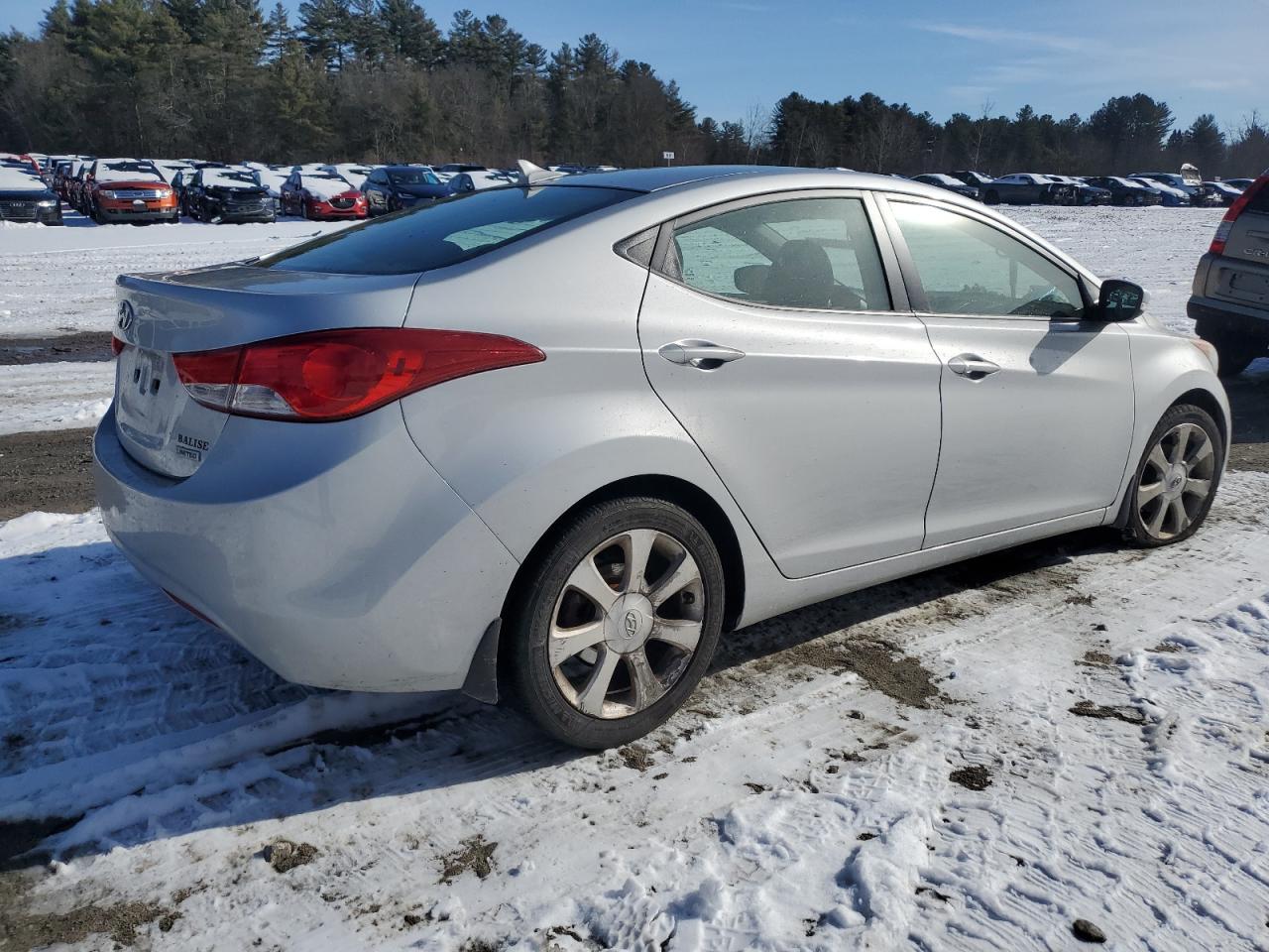 2013 Hyundai Elantra VIN 5NPDH4AE2DH154455 Copart auction photo, front end damage thumbnail 3