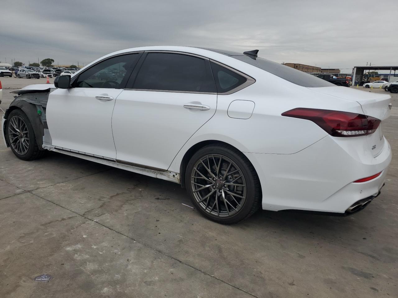 2019 Genesis G80 VIN KMTFN4JB0KU320970 Copart auction photo, front end damage thumbnail 2