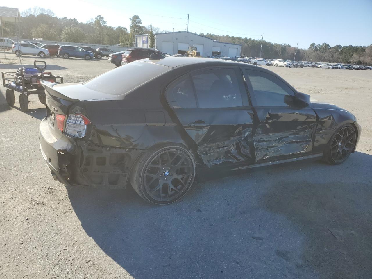 2009 BMW 3er VIN WBAPM73539E191719 Copart auction photo, side / rear end damage thumbnail 3