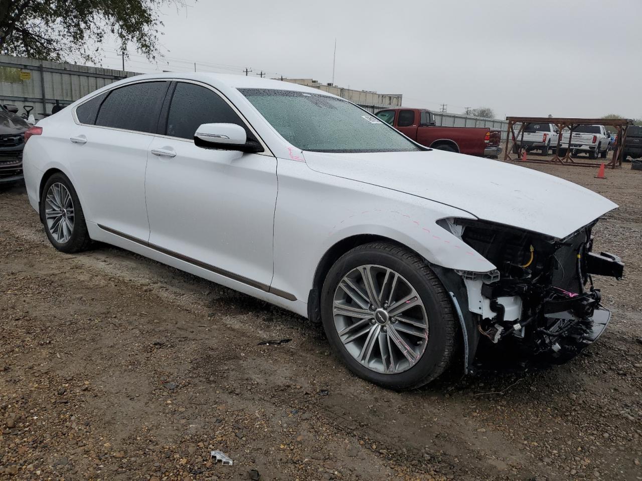 2019 Genesis G80 VIN KMTFN4JE3KU322237 Copart auction photo, front end / rear end damage thumbnail 4