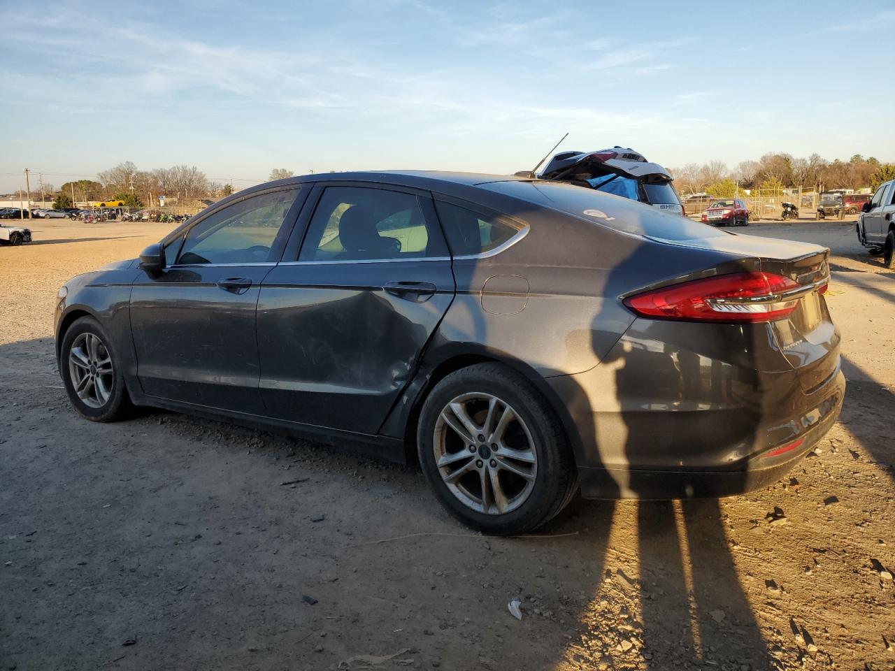 2018 Ford Fusion VIN 3FA6P0H75JR152063 Copart auction photo, side damage thumbnail 2