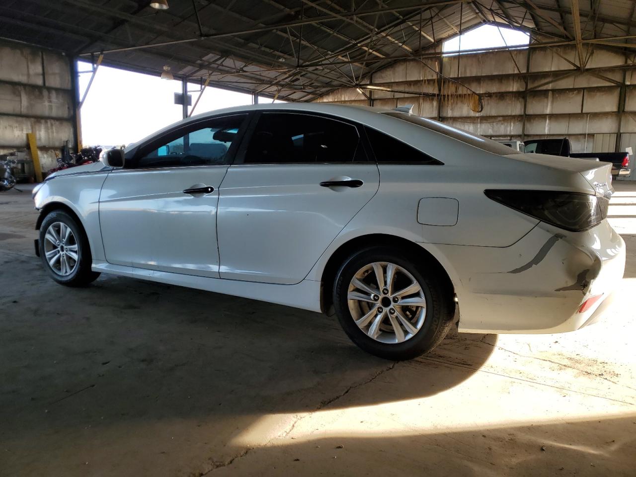 2014 Hyundai Sonata VIN 5NPEB4AC0EH899307 Copart auction photo, front end damage thumbnail 2
