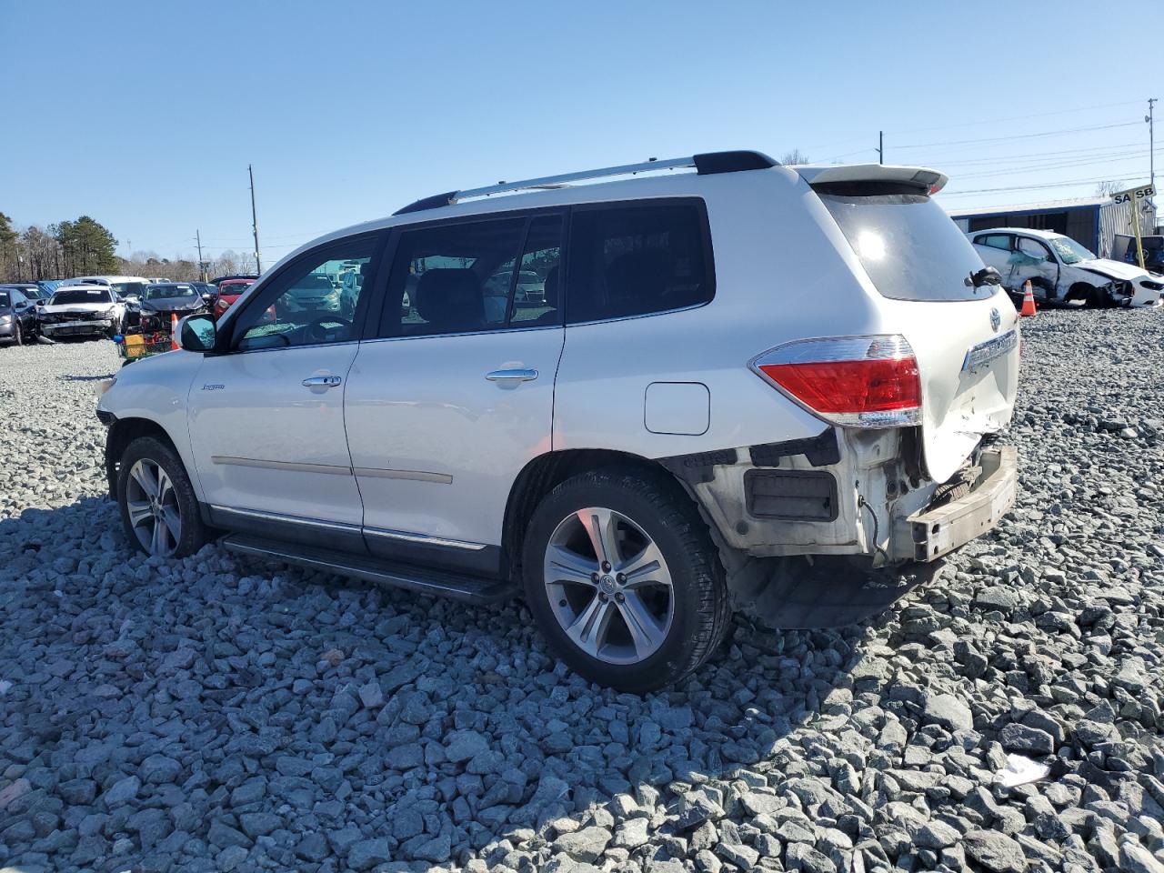 2011 Toyota Highlander VIN 5TDYK3EH0BS029902 Copart auction photo, front end / rear end damage thumbnail 2