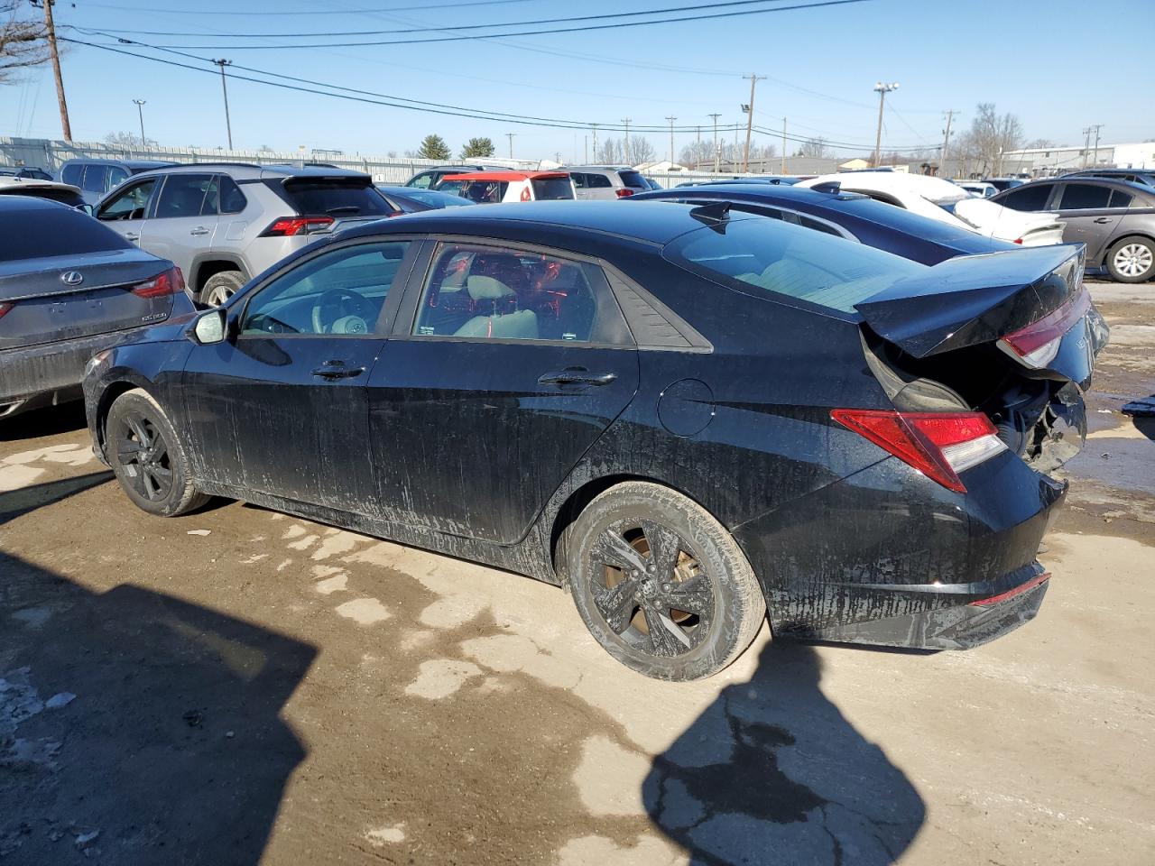 2022 Hyundai Elantra VIN KMHLS4AG8NU336310 Copart auction photo, rear end damage thumbnail 2