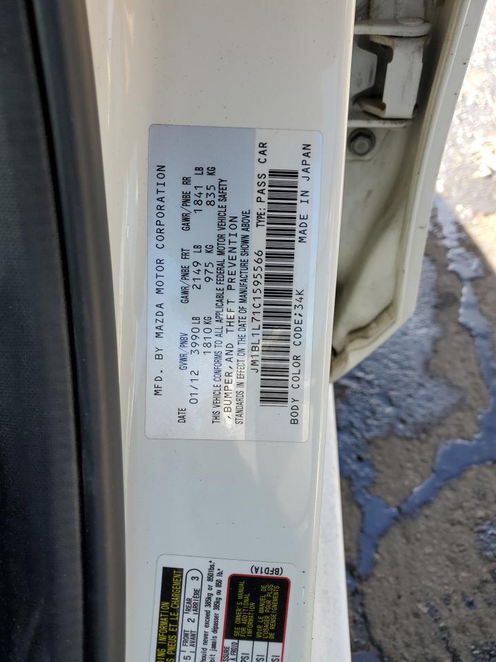 2012 Mazda 3 VIN JM1BL1L71C1595566 Copart auction photo, front end damage thumbnail 15