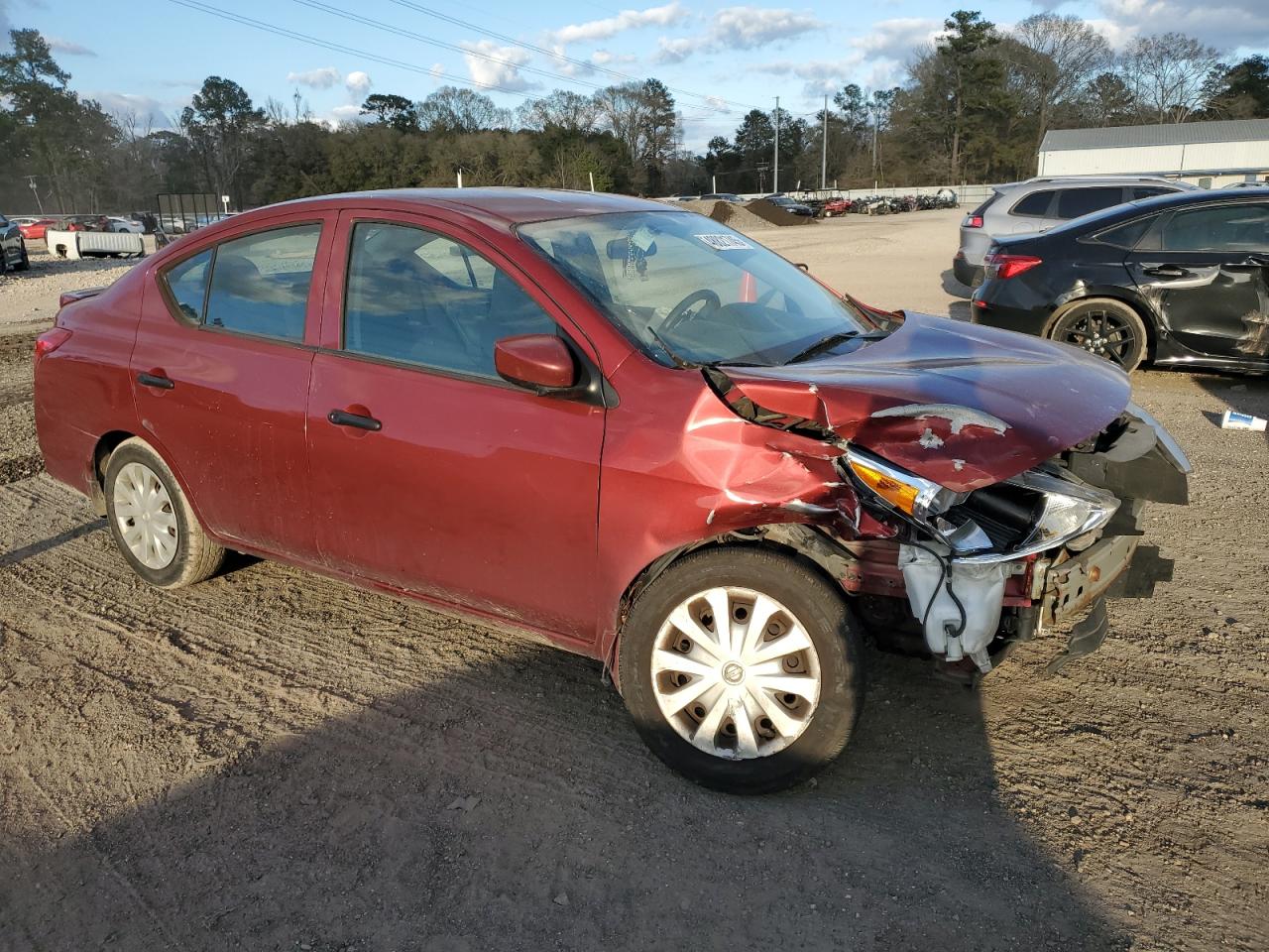 2017 Nissan Versa VIN 3N1CN7AP1HL830488 Copart auction photo, front end / minor dent/scratches damage thumbnail 4