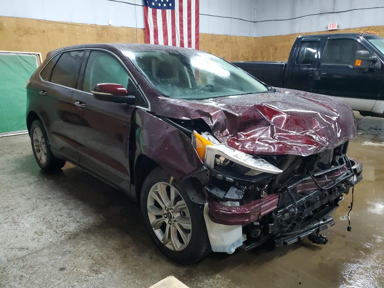 2023 Ford Edge VIN 2FMPK4K94PBA00860 Copart auction photo, front end damage thumbnail 4