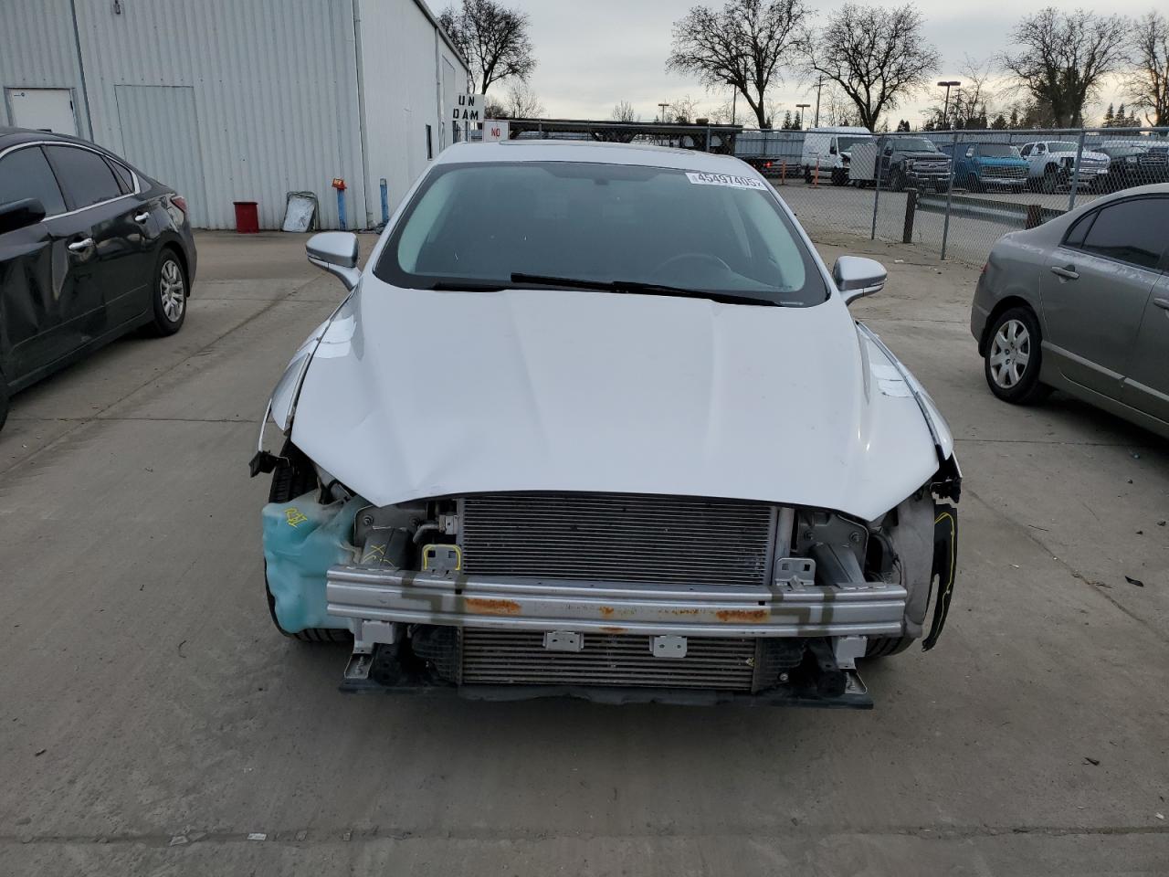 2013 Ford Fusion VIN 3FA6P0HR9DR236392 Copart auction photo, front end / rear end damage thumbnail 5