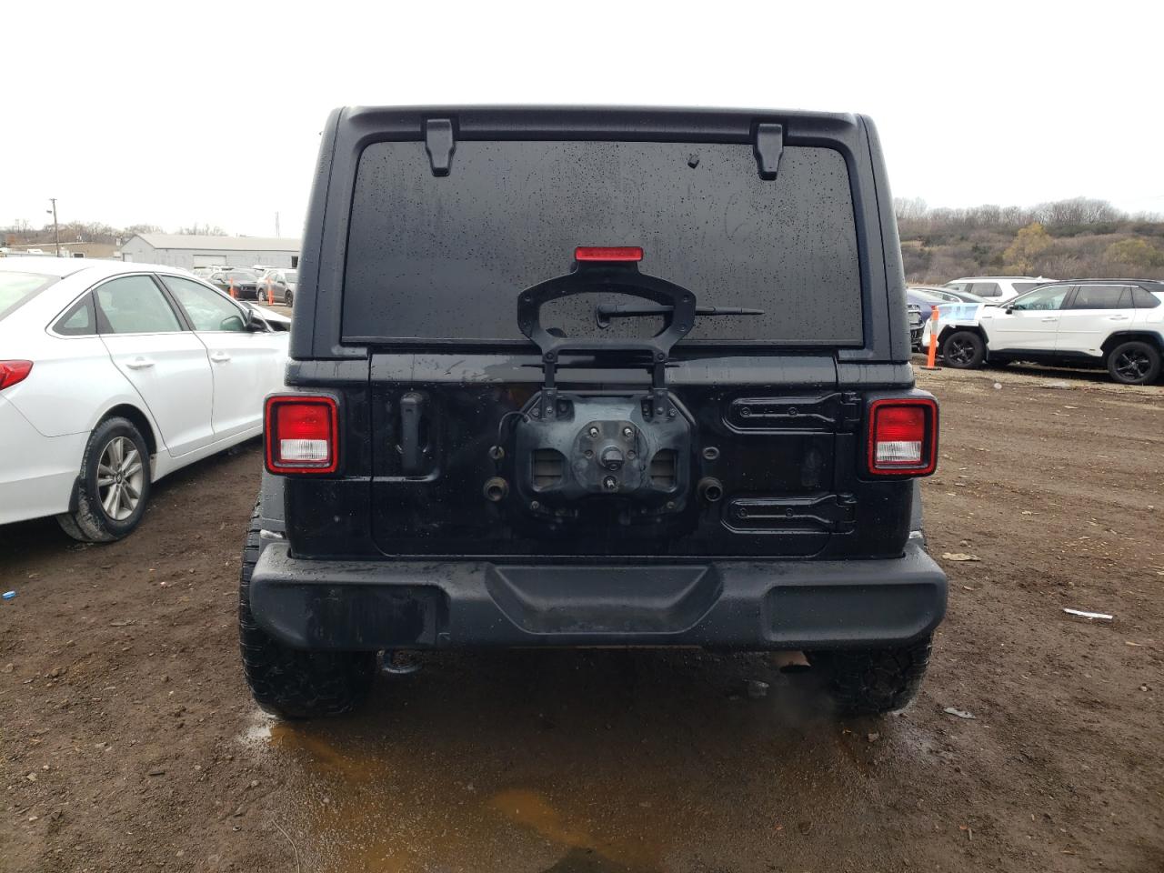2021 Jeep Wrangler VIN 1C4HJXDN6MW645852 Copart auction photo, front end / side damage thumbnail 6