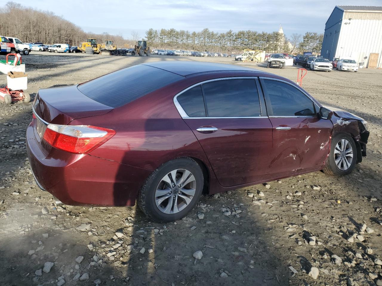 2015 Honda Accord VIN 1HGCR2F36FA067657 Copart auction photo, front end / side damage thumbnail 3
