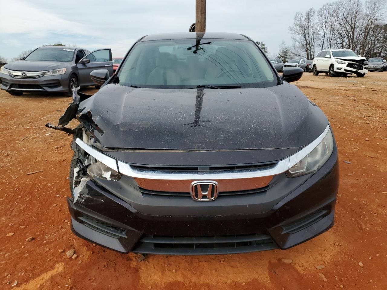 2016 Honda Civic VIN 19XFC2F56GE036602 Copart auction photo, front end / side damage thumbnail 5