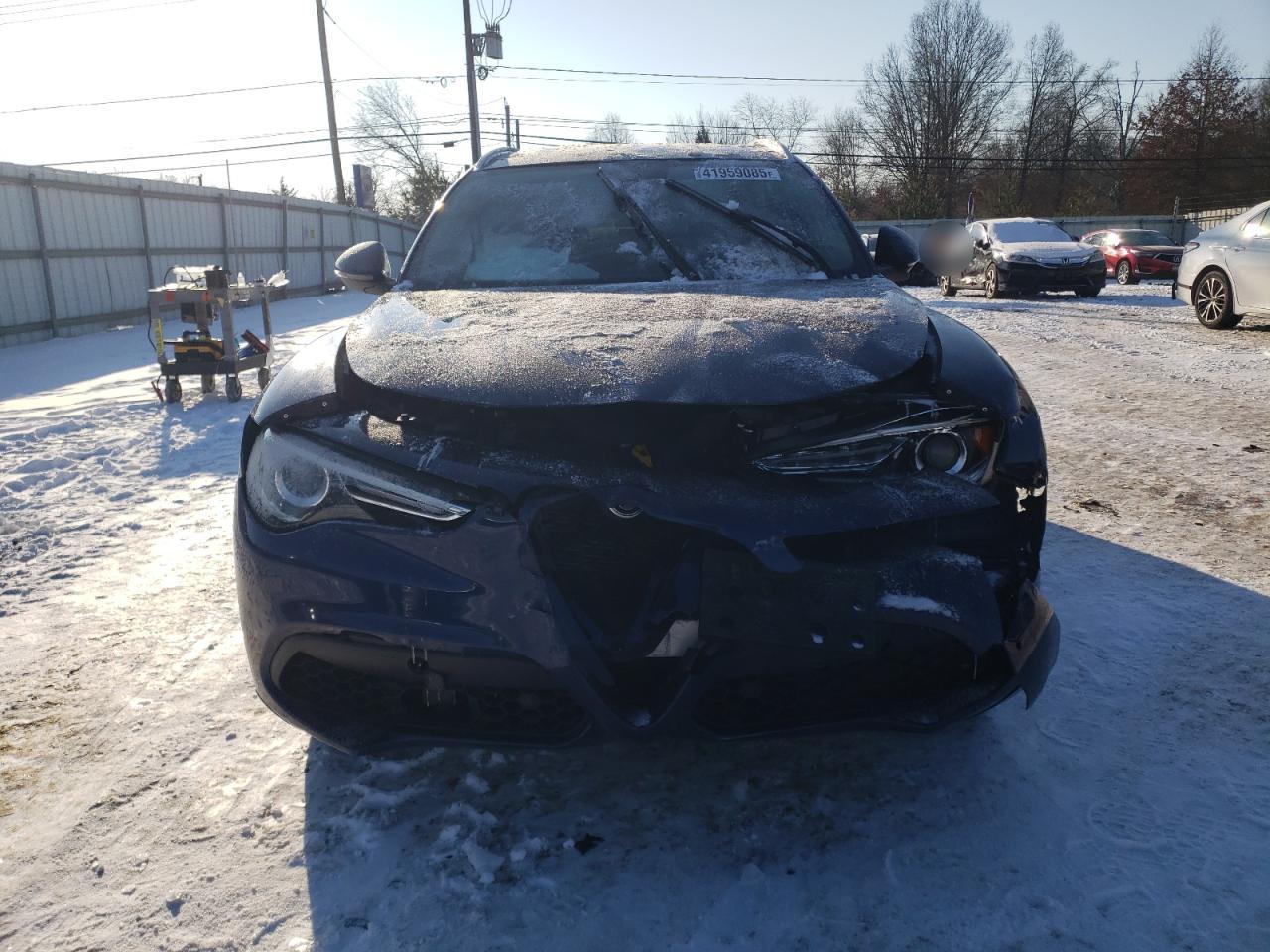 2020 Alfa Romeo Stelvio VIN ZASPAKBNXL7C75071 Copart auction photo, front end / top/roof damage thumbnail 5