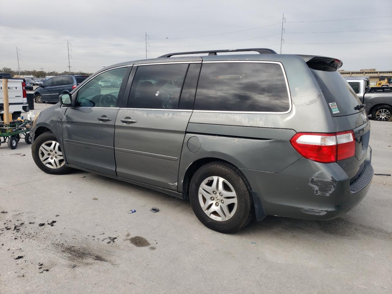 2007 Honda Odyssey VIN 5FNRL38707B063208 Copart auction photo, side damage thumbnail 2