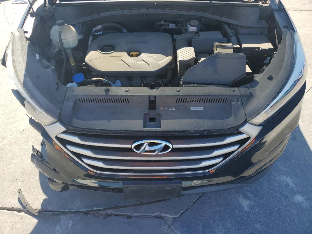2018 Hyundai Tucson VIN KM8J33A42JU752769 Copart auction photo, rear end / front end damage thumbnail 14