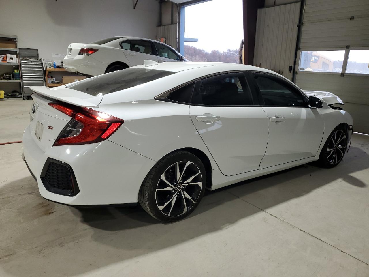 2019 Honda Civic VIN 2HGFC1E53KH703328 Copart auction photo, front end damage thumbnail 3