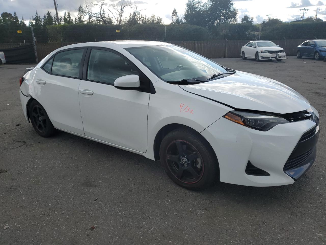 2017 Toyota Corolla VIN 5YFBURHE9HP686767 Copart auction photo, undercarriage / all over damage thumbnail 4