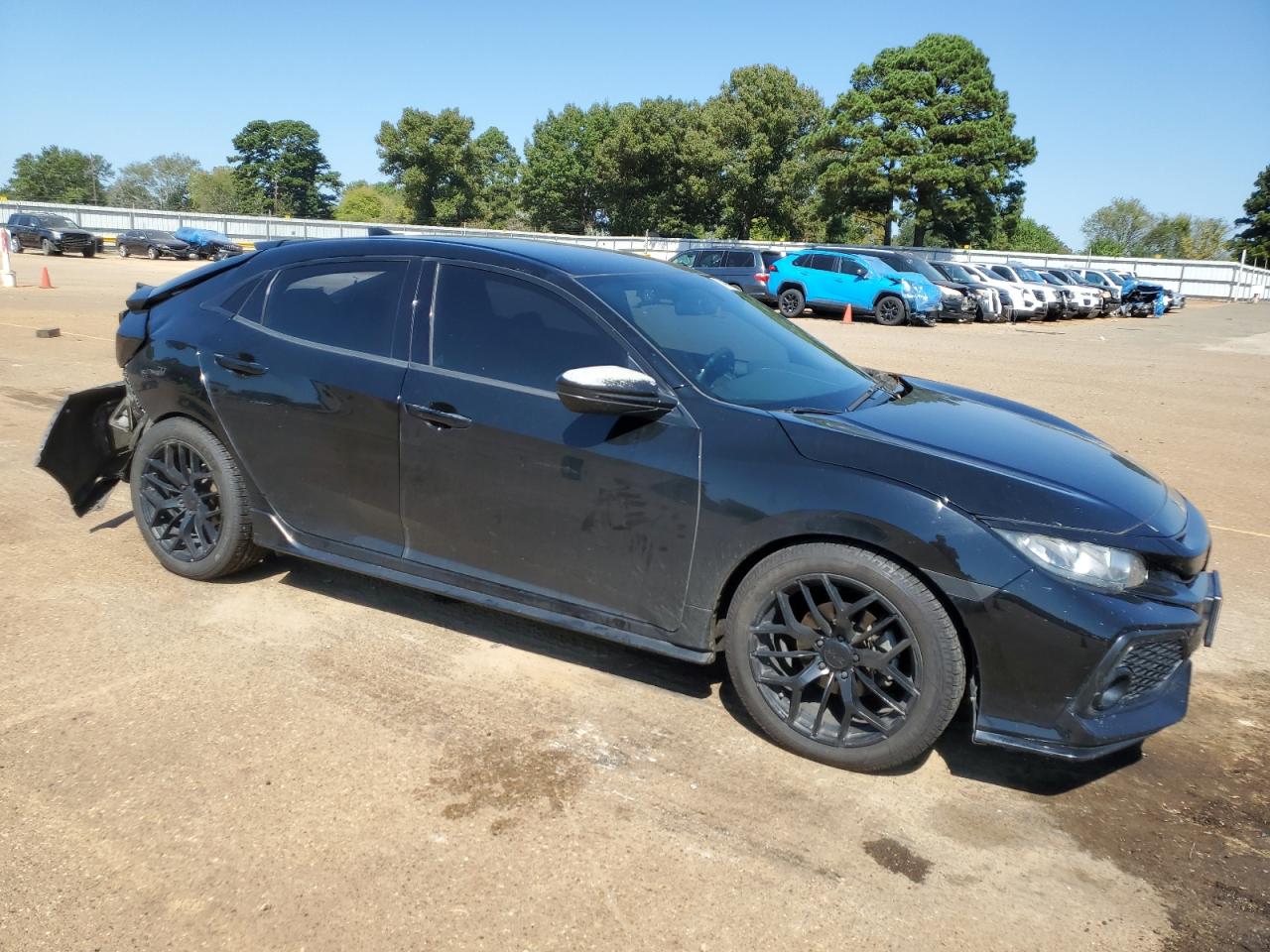 2018 Honda Civic VIN SHHFK7H43JU403668 Copart auction photo, rear end / side damage thumbnail 4