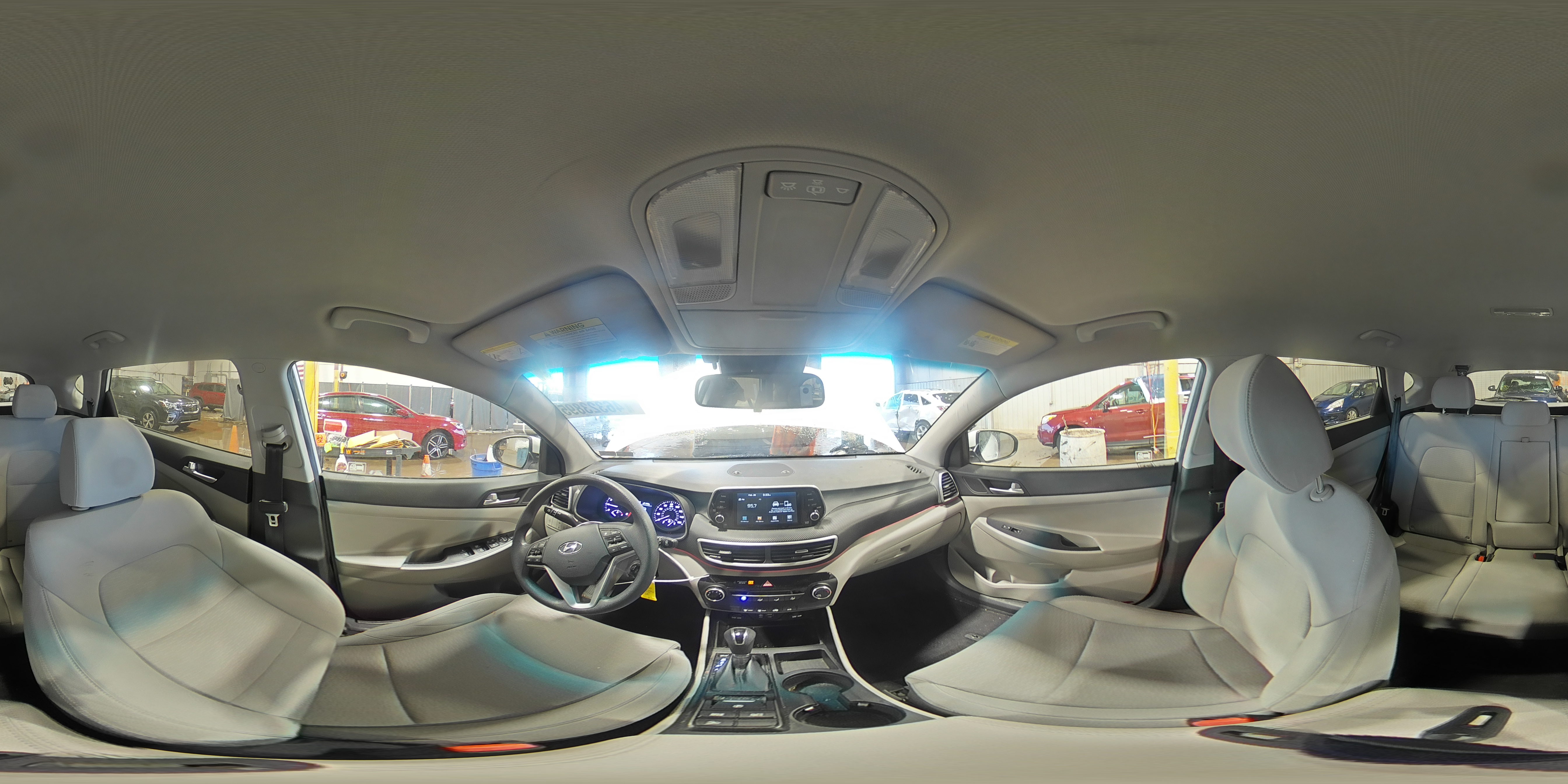 2019 Hyundai Tucson VIN KM8J2CA47KU980934 Copart auction photo, front end / side damage thumbnail 16