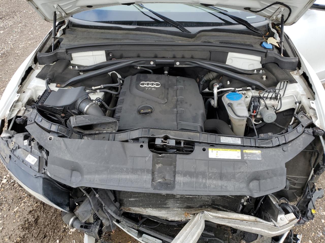 2015 Audi Q5 VIN WA1LFAFPXFA114543 Copart auction photo, front end / side damage thumbnail 13
