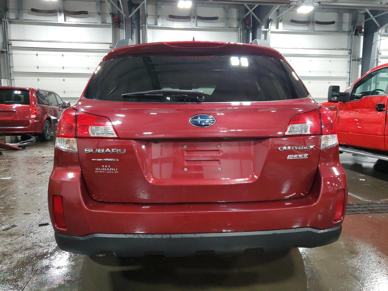 2014 Subaru Outback VIN 4S4BRBLC7E3216901 Copart auction photo, front end damage thumbnail 6
