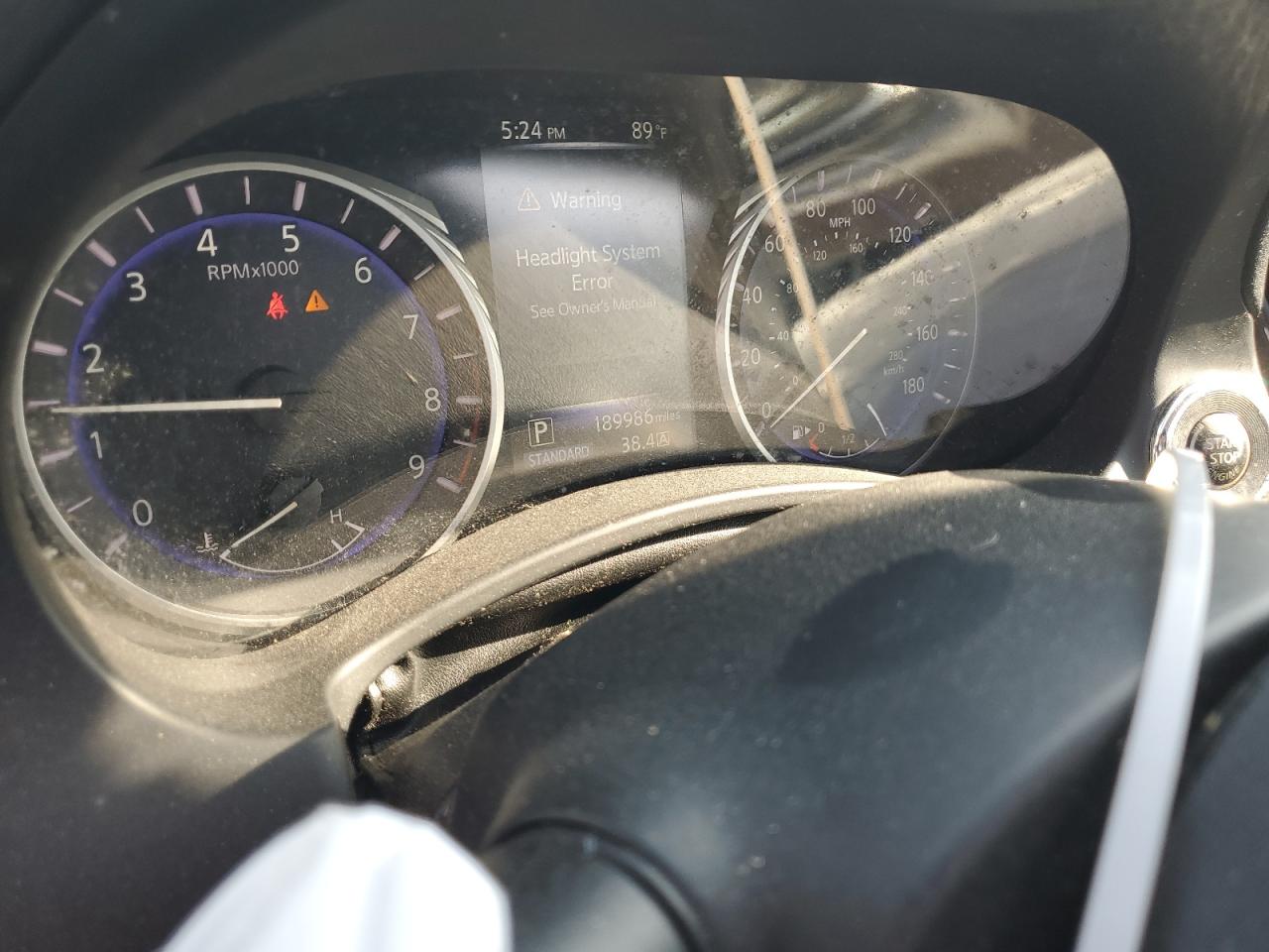 2014 Infiniti Q50 VIN JN1BV7AR7EM681647 Copart auction photo, front end damage thumbnail 9