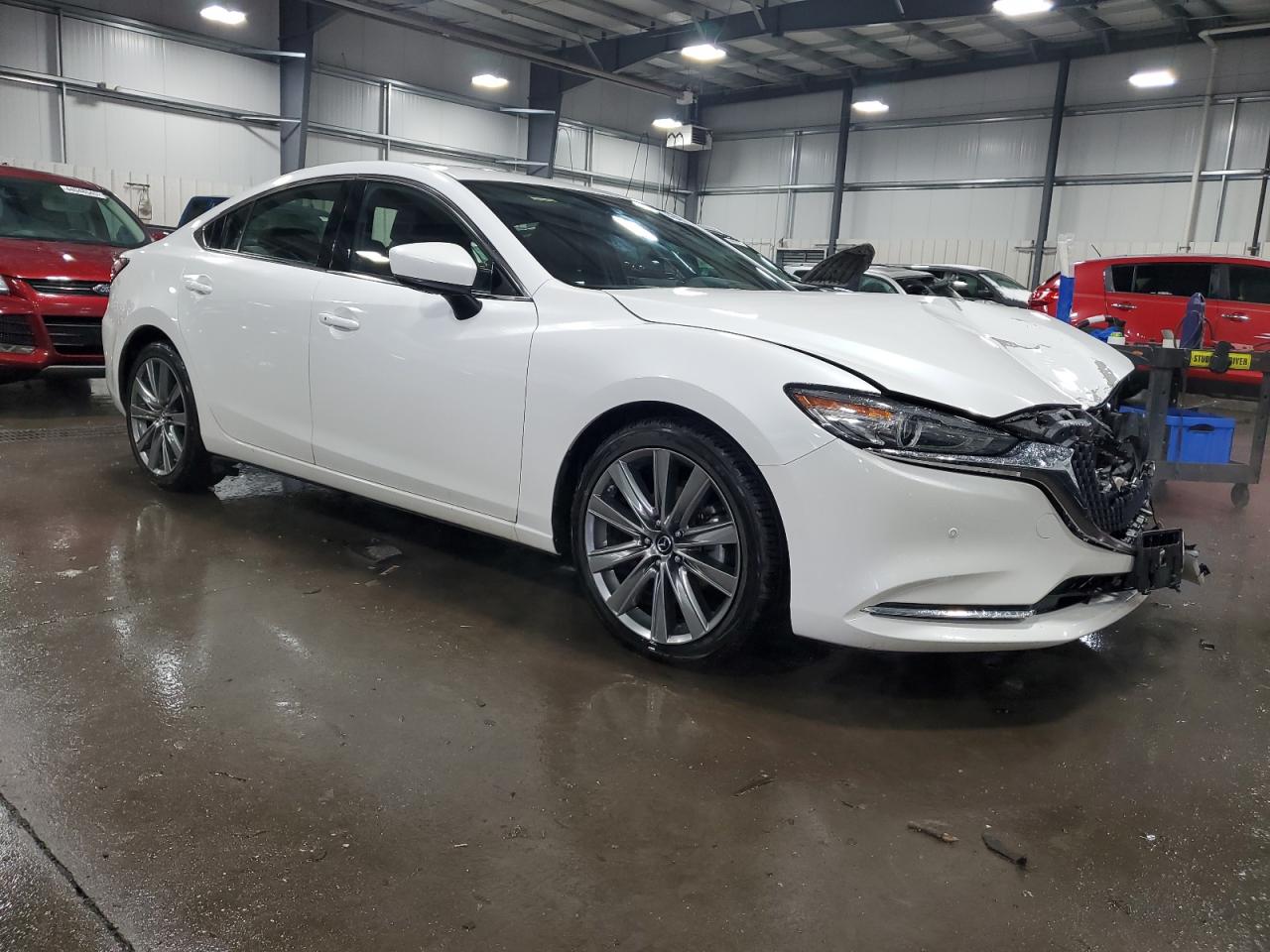 2018 Mazda 6 VIN JM1GL1XY6J1324203 Copart auction photo, front end damage thumbnail 4