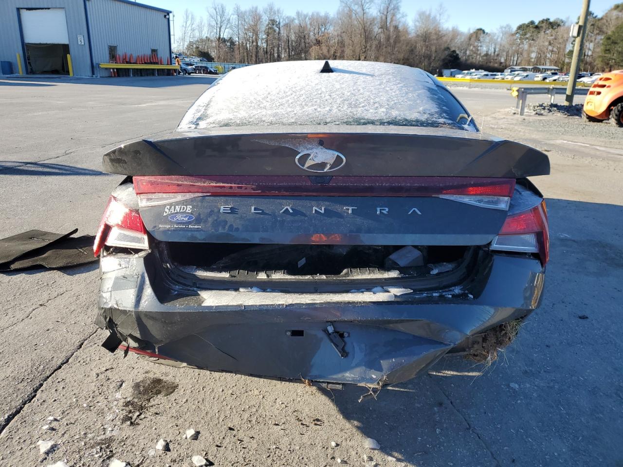 2021 Hyundai Elantra VIN 5NPLS4AG4MH020321 Copart auction photo, all over damage thumbnail 6