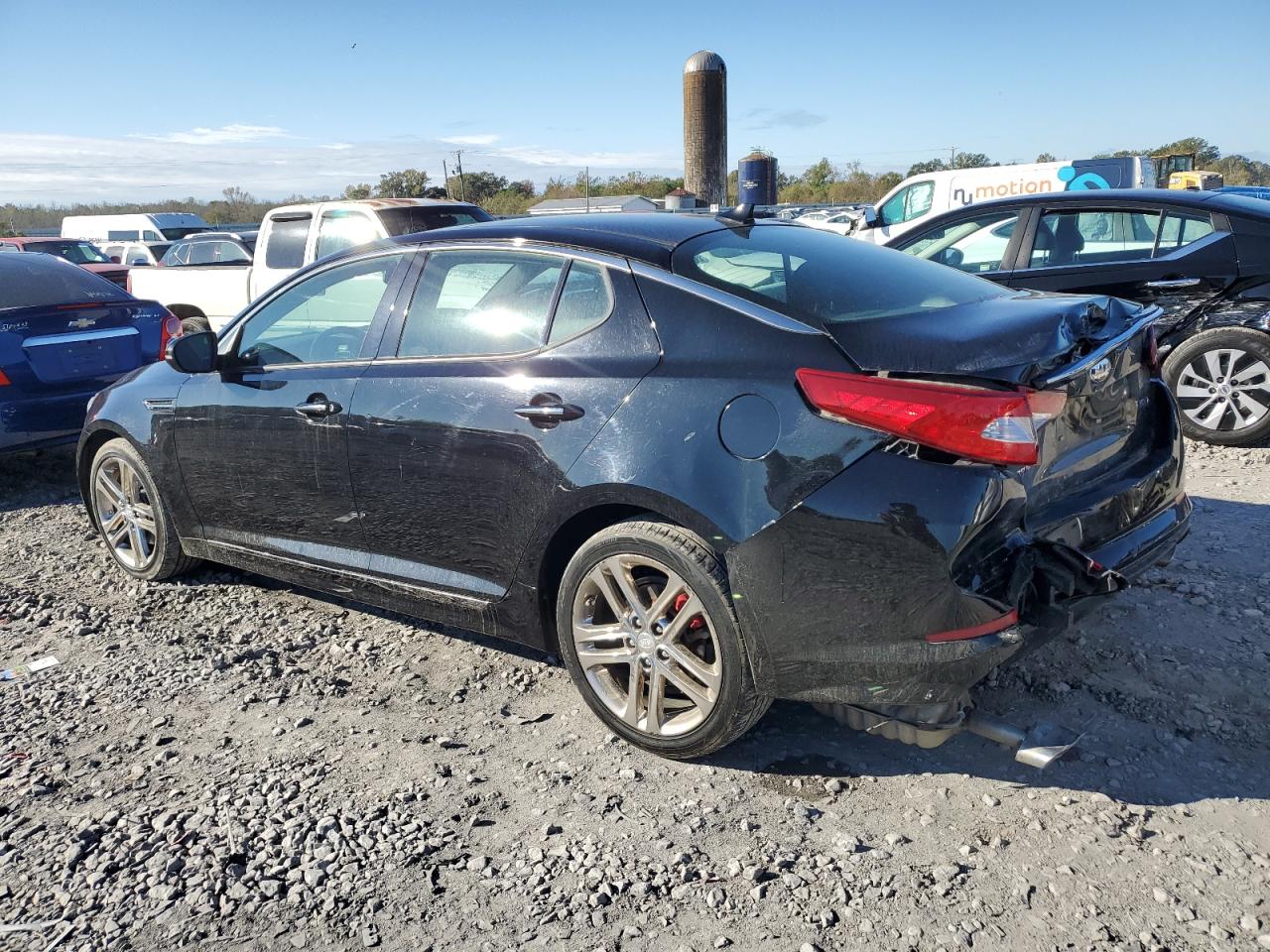 2013 KIA Optima VIN 5XXGR4A6XDG098828 Copart auction photo, rear end damage thumbnail 2