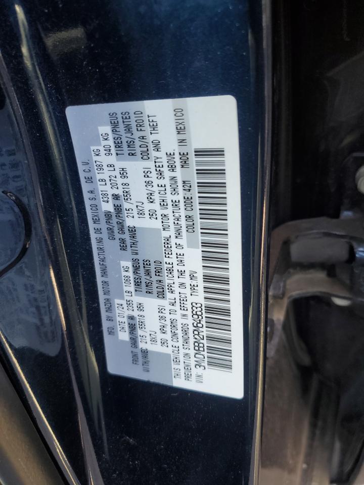 2024 Mazda CX-30 VIN 3MVDMBBM2RM649633 Copart auction photo, side / front end damage thumbnail 12