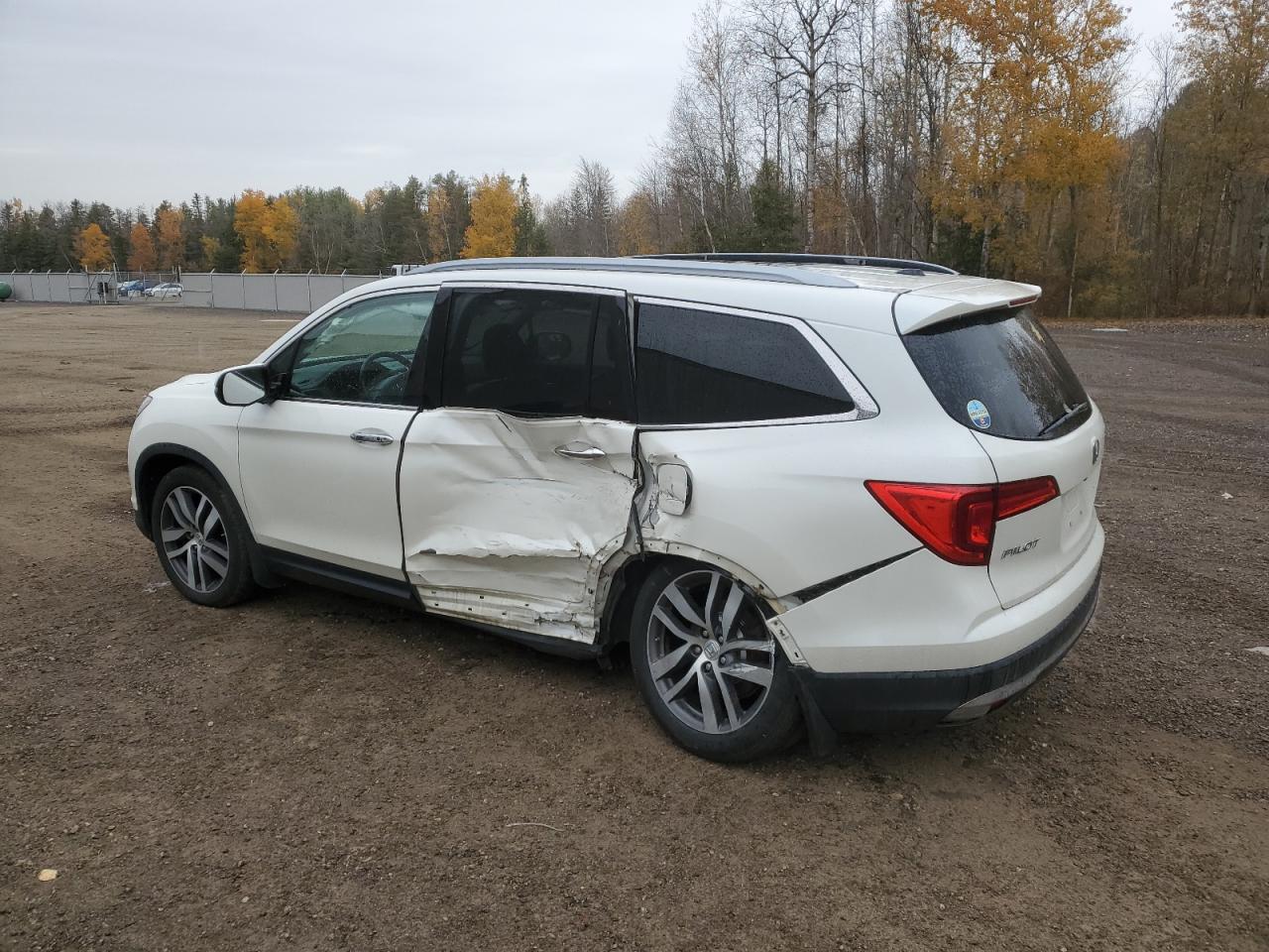 2017 Honda Pilot VIN 5FNYF6H9XHB501398 Copart auction photo, side / rear end damage thumbnail 2