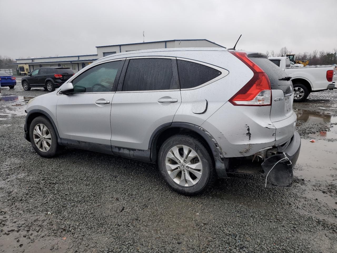 2014 Honda CR-V VIN 2HKRM4H70EH677662 Copart auction photo, front end / rear end damage thumbnail 2