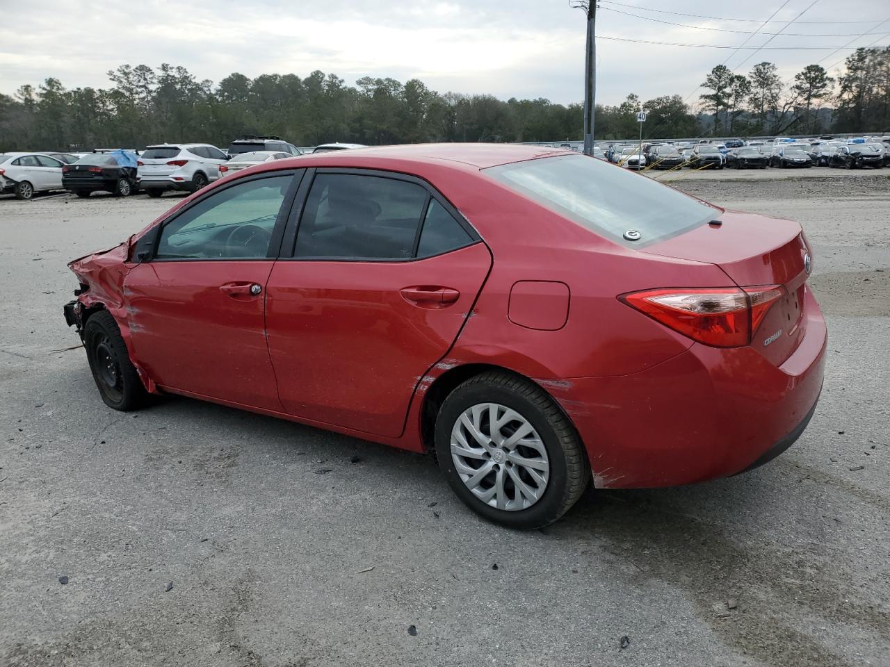 2019 Toyota Corolla VIN 2T1BURHEXKC180646 Copart auction photo, front end / side damage thumbnail 2
