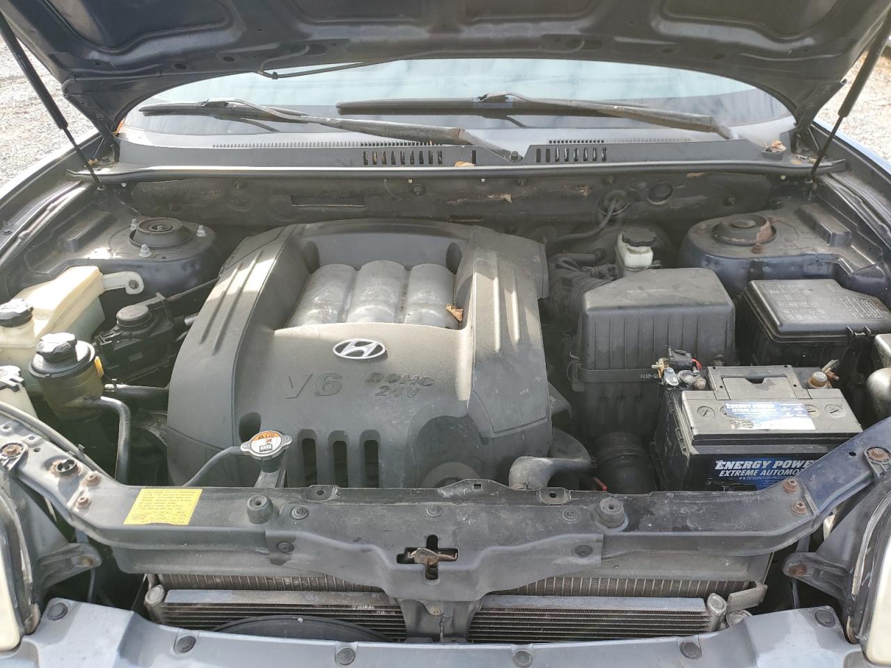 2004 Hyundai Santa Fe VIN KM8SC73DX4U816487 Copart auction photo, rear end / side damage thumbnail 12