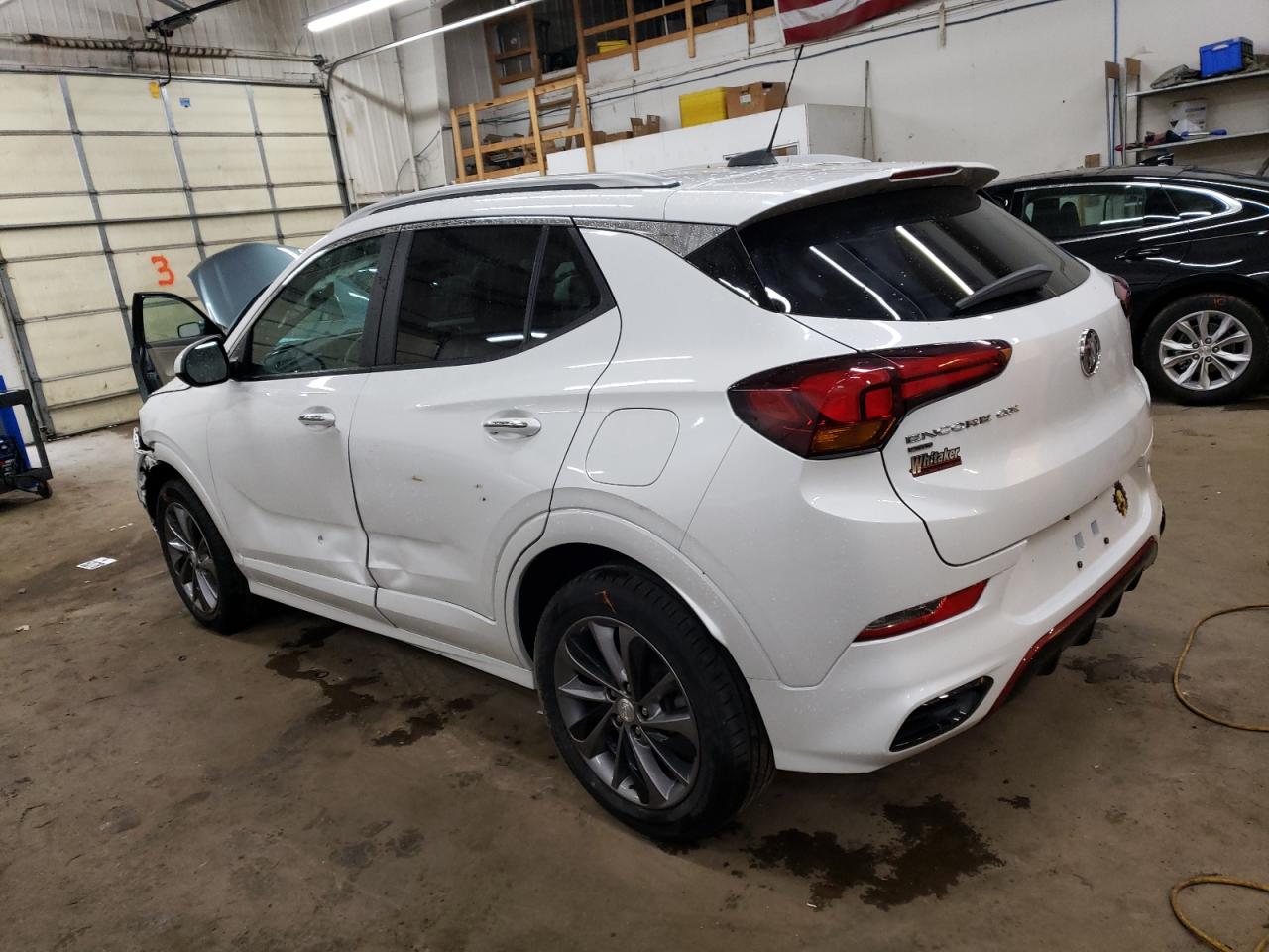 2021 Buick Encore VIN KL4MMCSL8MB122852 Copart auction photo, front end / side damage thumbnail 2