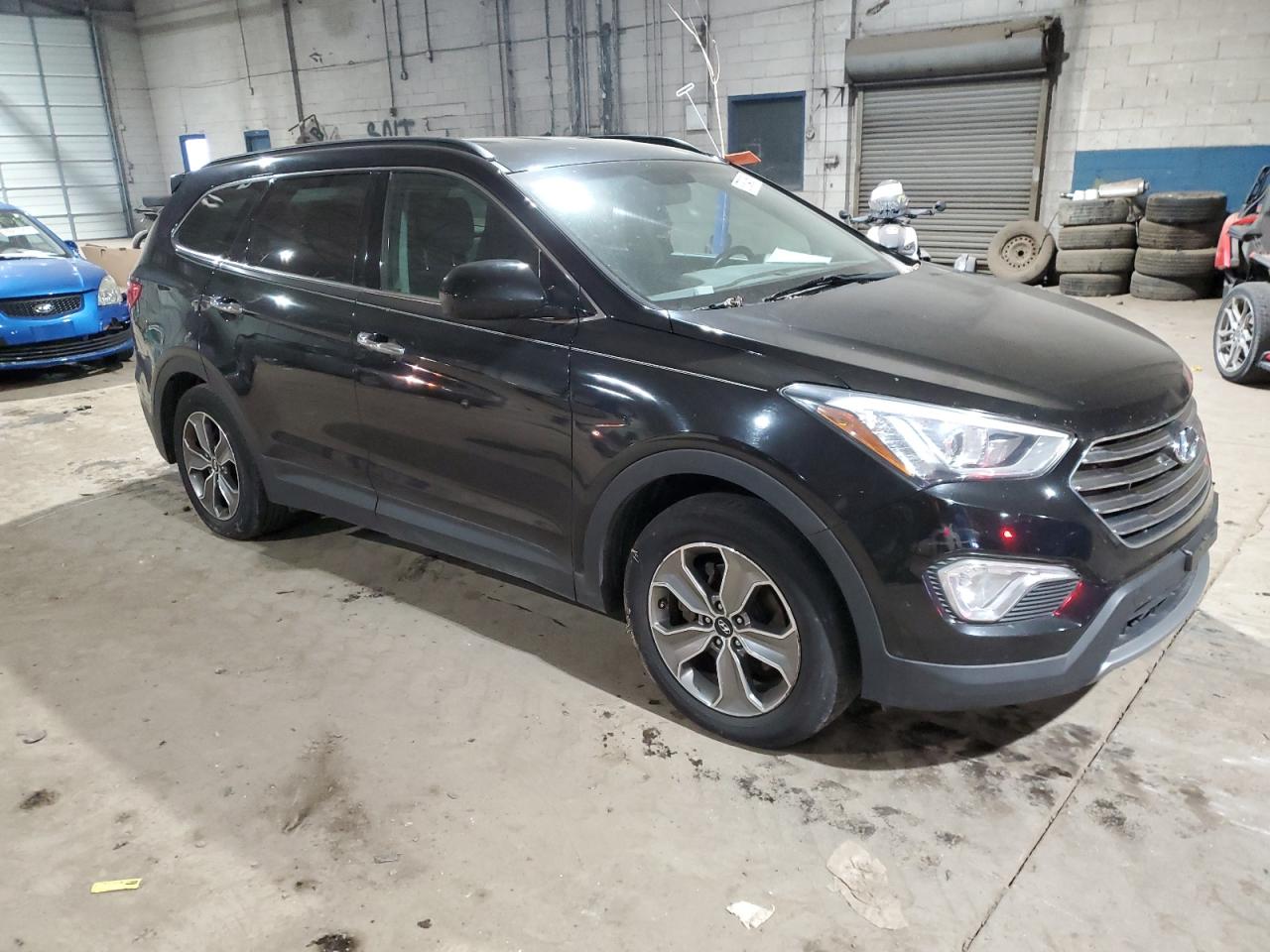 2013 Hyundai Santa Fe VIN KM8SM4HF9DU033165 Copart auction photo, side / front end damage thumbnail 4