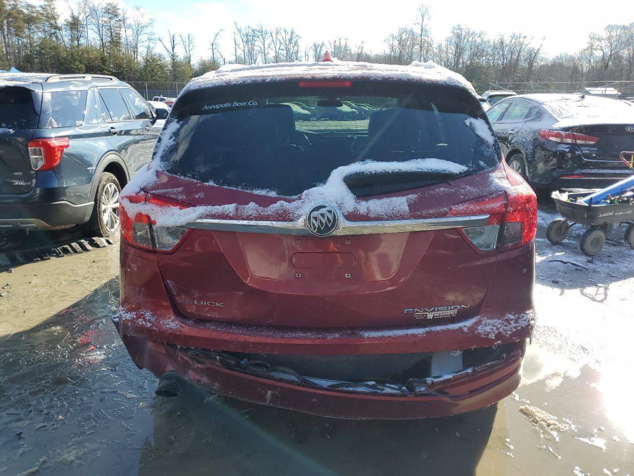 2017 Buick Envision VIN LRBFXBSA3HD009026 Copart auction photo, rear end / minor dent/scratches damage thumbnail 6
