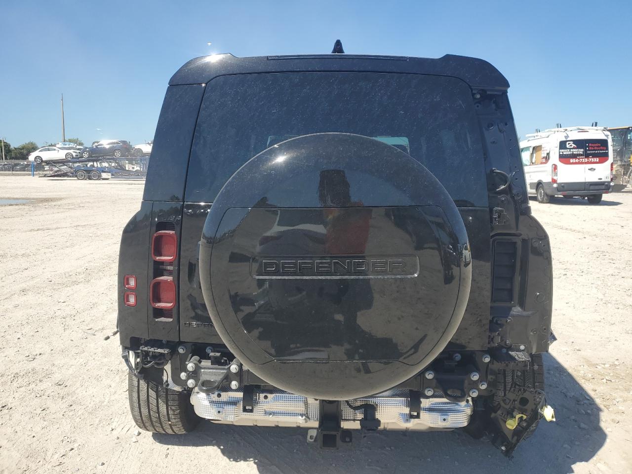 2024 Land Rover Defender VIN SALE27EU2R2351734 Copart auction photo, rear end / side damage thumbnail 6