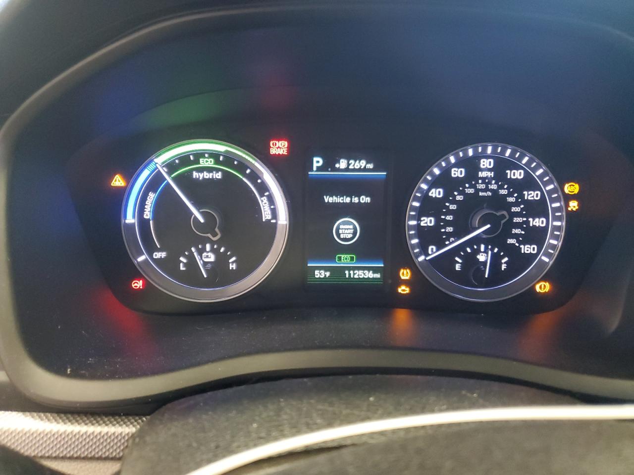 2019 Hyundai Sonata VIN KMHE24L31KA084481 Copart auction photo, front end / top/roof damage thumbnail 9