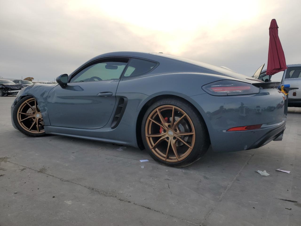 2018 Porsche Cayman VIN WP0AA2A89JK262316 Copart auction photo, front end / side damage thumbnail 2